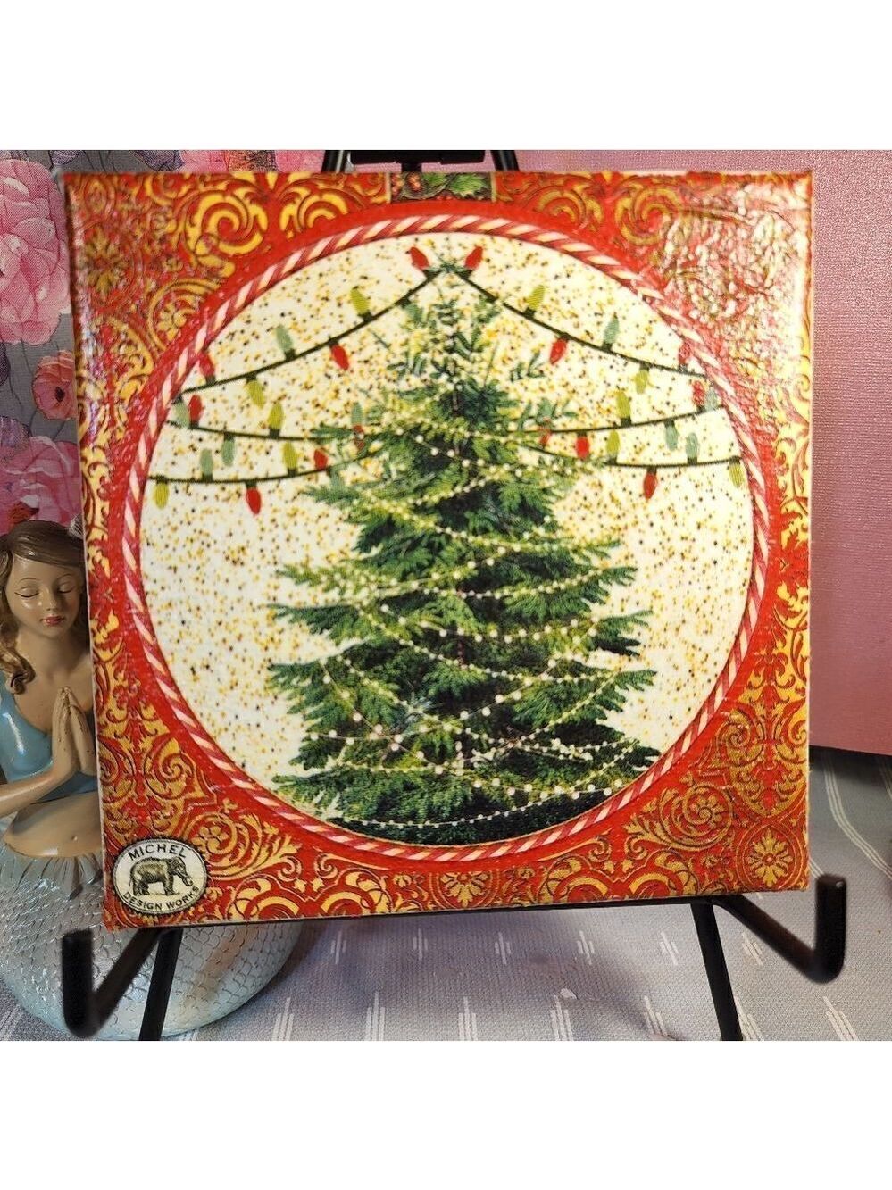 DECOUPAGE CANVAS PRINTS CHRISTMAS TREE 🎄